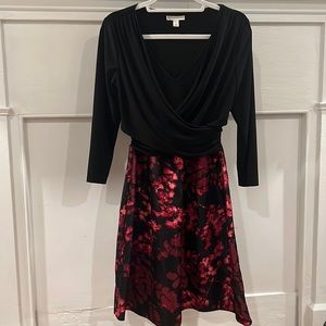CB ESTABLISHED 1962 Black and floral dress.  Size 4